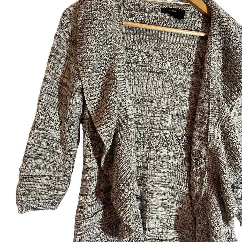 Whimsy Goth Fairy Core Style & Co Womens Boho Wrap Cardigan Sweater Small